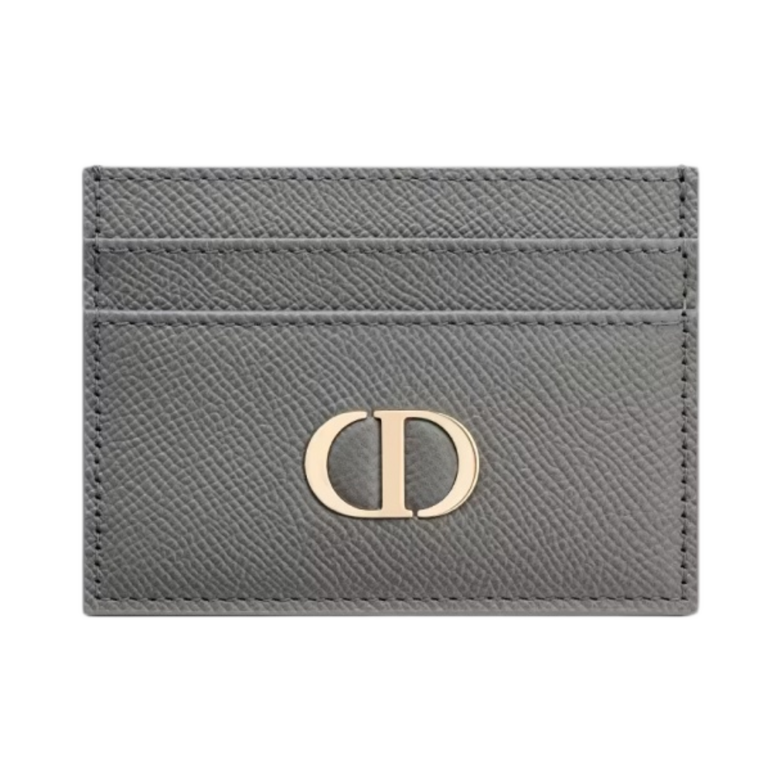 디올 30 몽테인 5 슬롯 카드 홀더 그레인드 카프스킨 그레이(Dior 30 Montaigne Five Slot Card Holder Grained Calfskin Grey) - 1