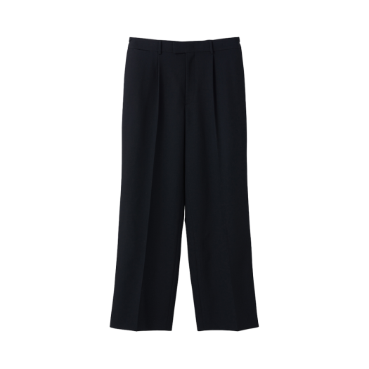 RM25SWPT015BK-BK Recto Banding Waist Wool Blend Pants Black