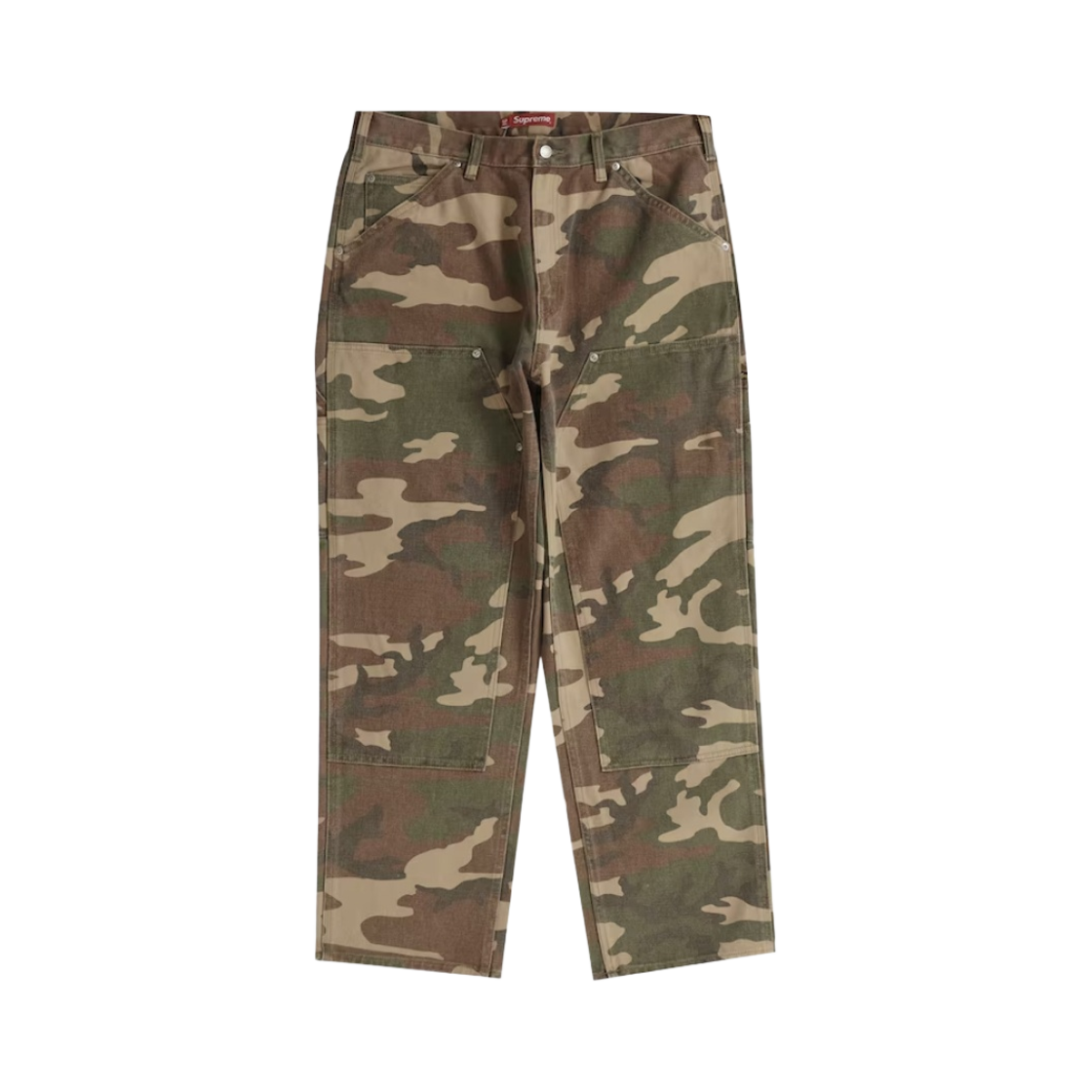 슈프림 더블 니 페인터 팬츠 우드랜드 카모 - 23SS