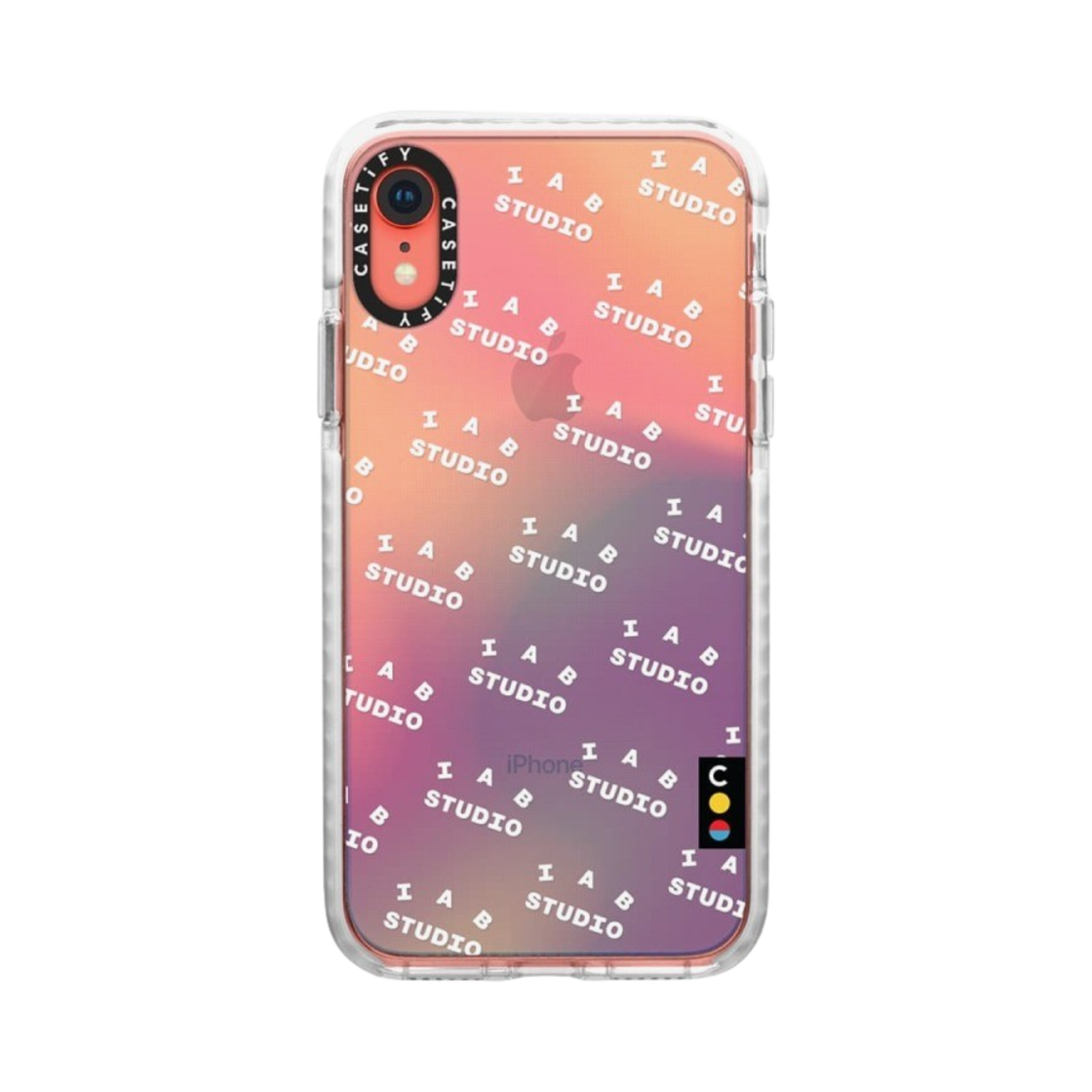 케이스티파이 x 아이앱 스튜디오 아이폰 패턴 로고 케이스 시어 무지개(Casetify x IAB Studio iPhone Pattern Logo Case Sheer Iridescent) - 4