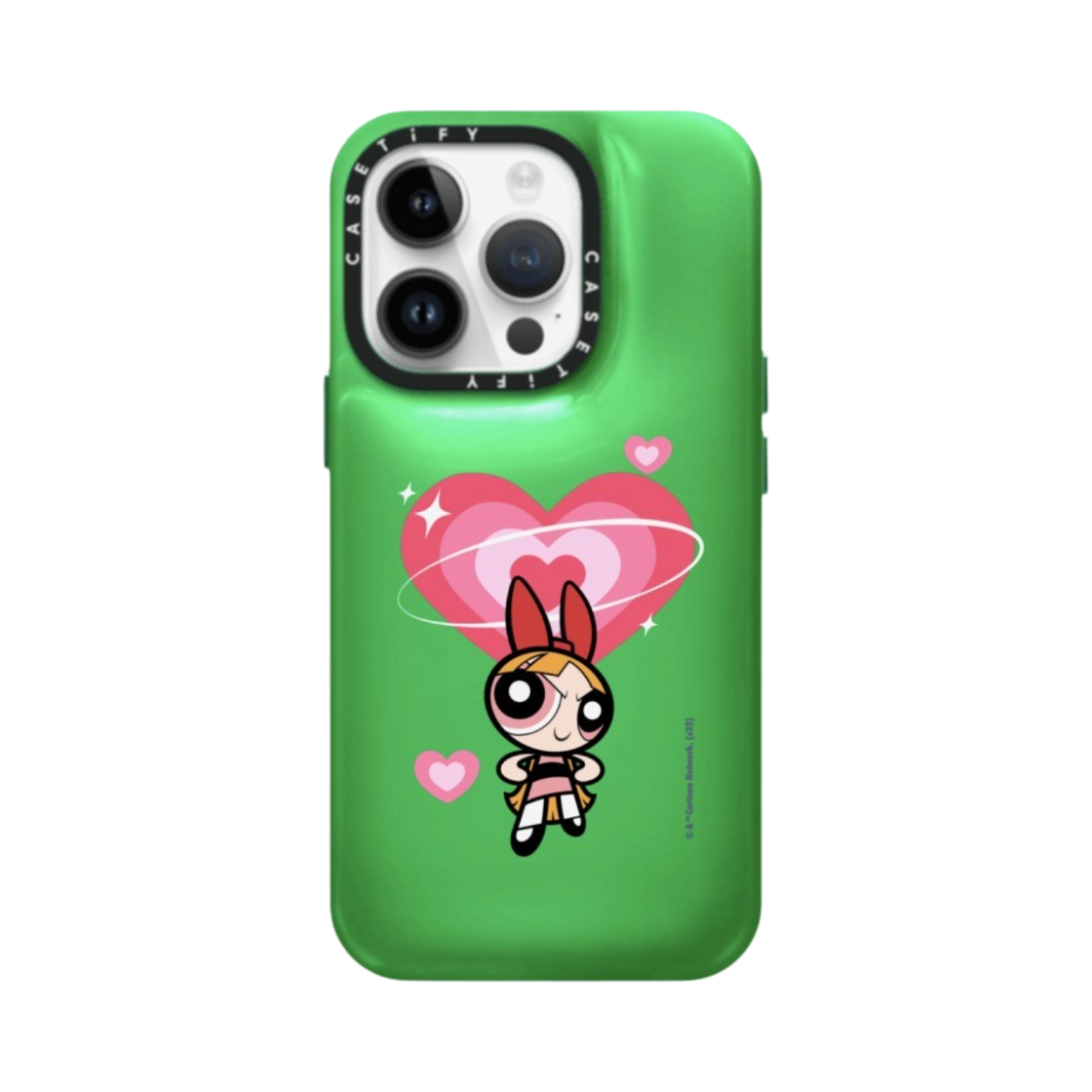 케이스티파이 x 파워퍼프걸 커스텀 아이폰 블라썸 필로우 케이스 캘리 그린(Casetify x The Powerpuff Girls Custom iPhone Blossom Pillow Case Kelly Green) - 1