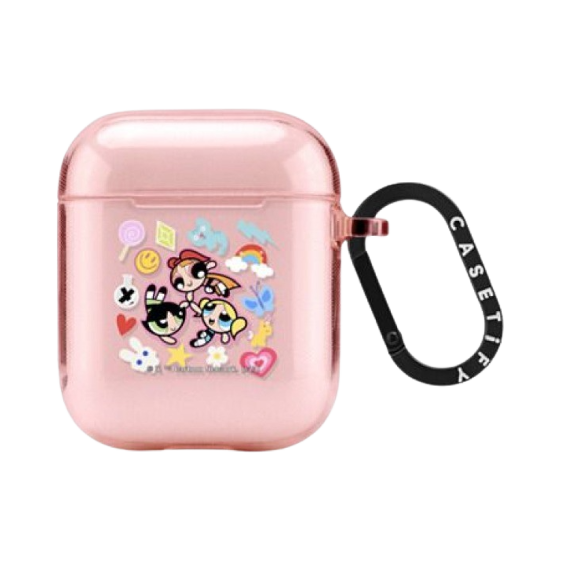 케이스티파이 x 파워퍼프걸 스티커매니아 에어팟 2세대 에센셜 케이스 핑크(Casetify x The Powerpuff Girls Stickermania AirPods 2nd Gen Essential Case Pink) - 1