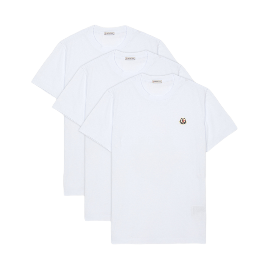 몽클레르 숏슬리브 티셔츠 화이트 - 25SS (3개입)(Moncler Short Sleeve T-Shirt White - 25SS (3 Pack)) - 1