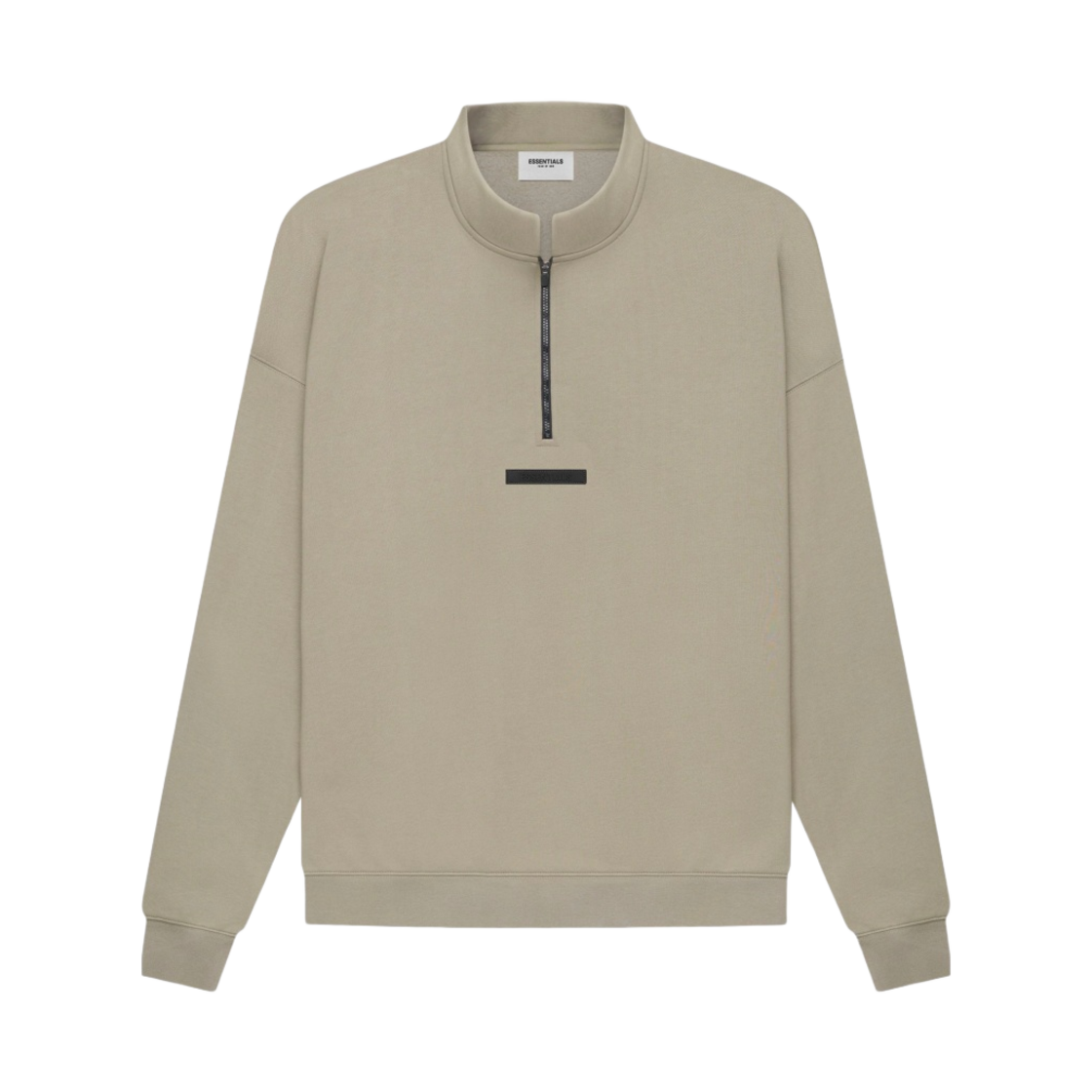 에센셜 모크넥 하프집 모스 - 21SS