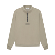 Essentials Mockneck Half-Zip Moss - 21SS