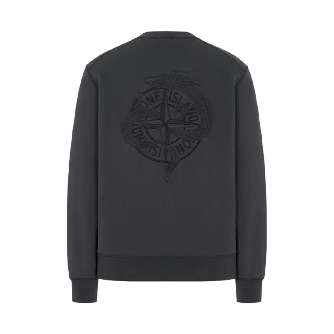 스톤 아일랜드 665CA 코튼 플리스 가먼트 다이드 자수 크루넥 스웨트셔츠 리드 - 24SS(Stone Island 665CA Cotton Fleece Garment Dyed Embroidery Crewneck Sweatshirt Lead - 24SS) - 2