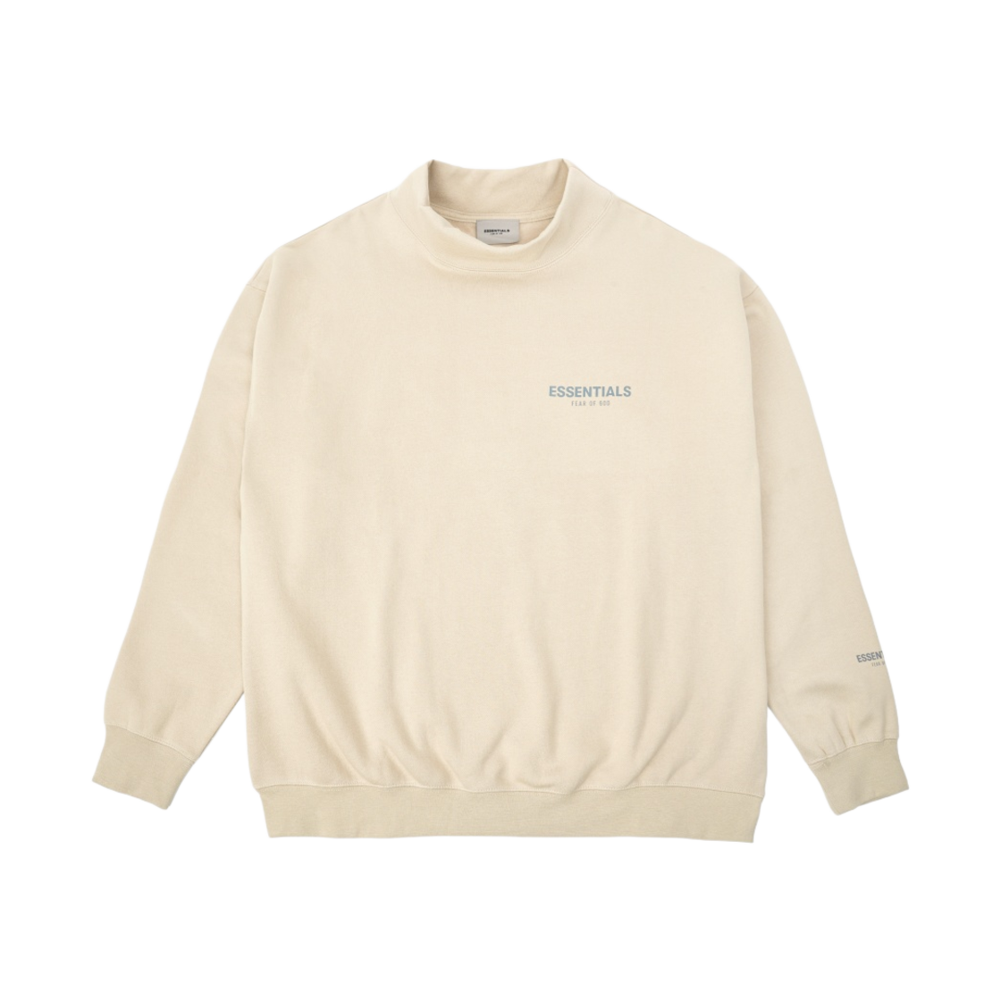 - Essentials Mockneck Sweatshirt Linen - Ssense Exclusive