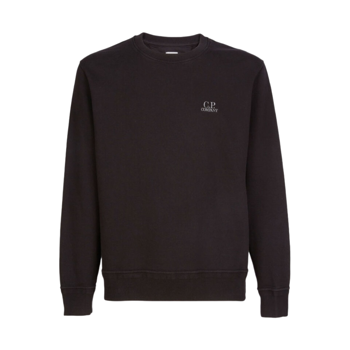 14CMSS136B005398G999 C.P. Company Cotton Fleece Logo Sweatshirt Black - 23SS