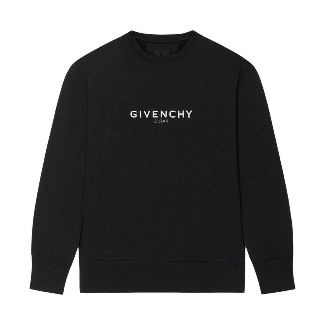 지방시 플리스 리버스 슬림핏 스웨트셔츠 블랙(Givenchy Reverse Slim Fit Sweatshirt in Fleece Black)