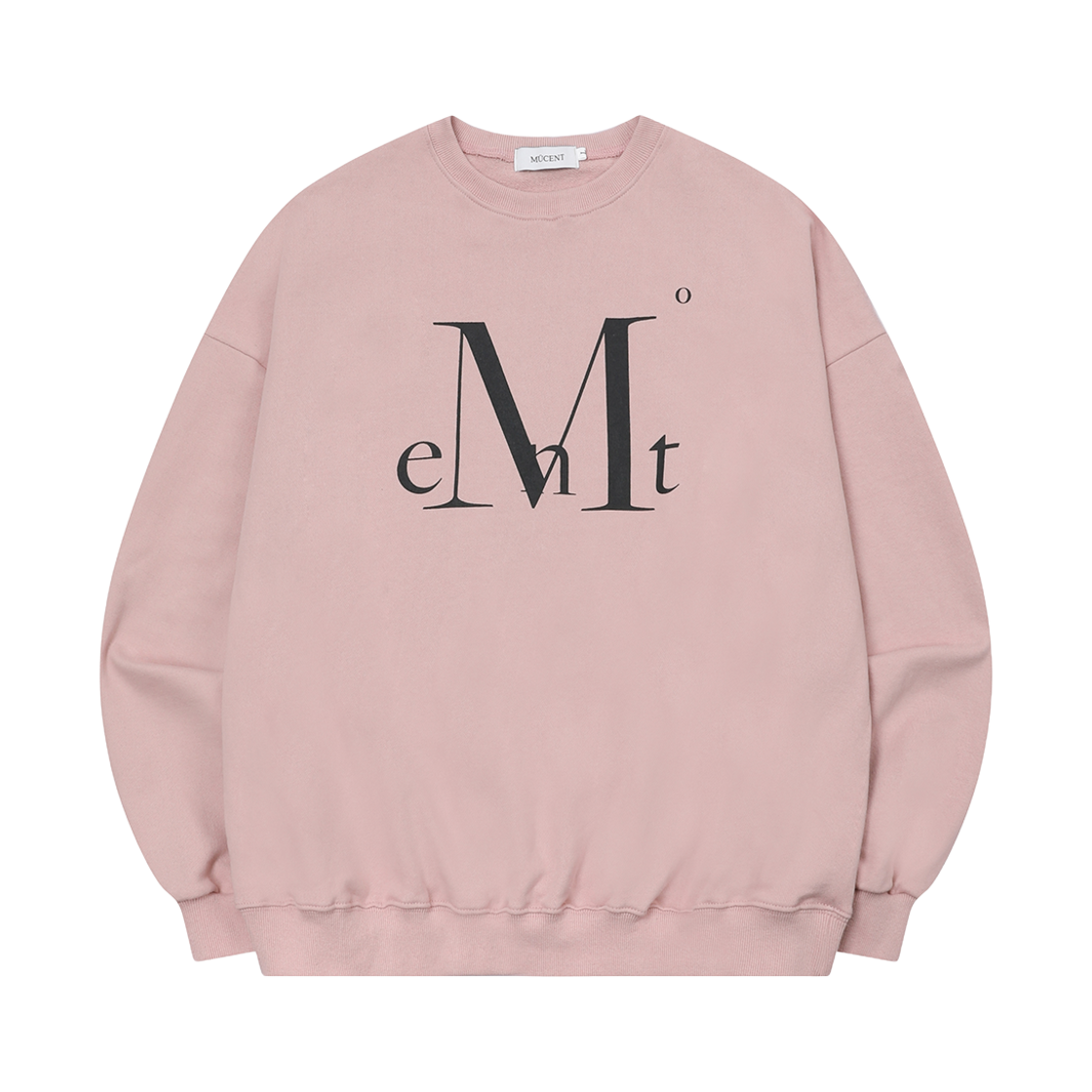 무센트 메인 심볼 시그니처 맨투맨 핑크