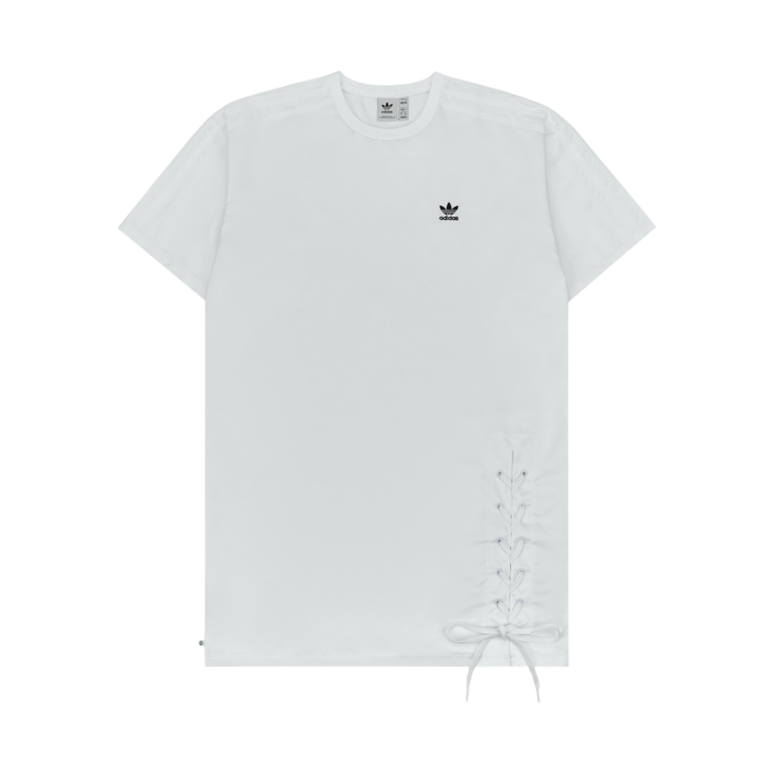 HK5080 (W) Adidas Always Original Laced T-Shirt Dress White - KR Sizing