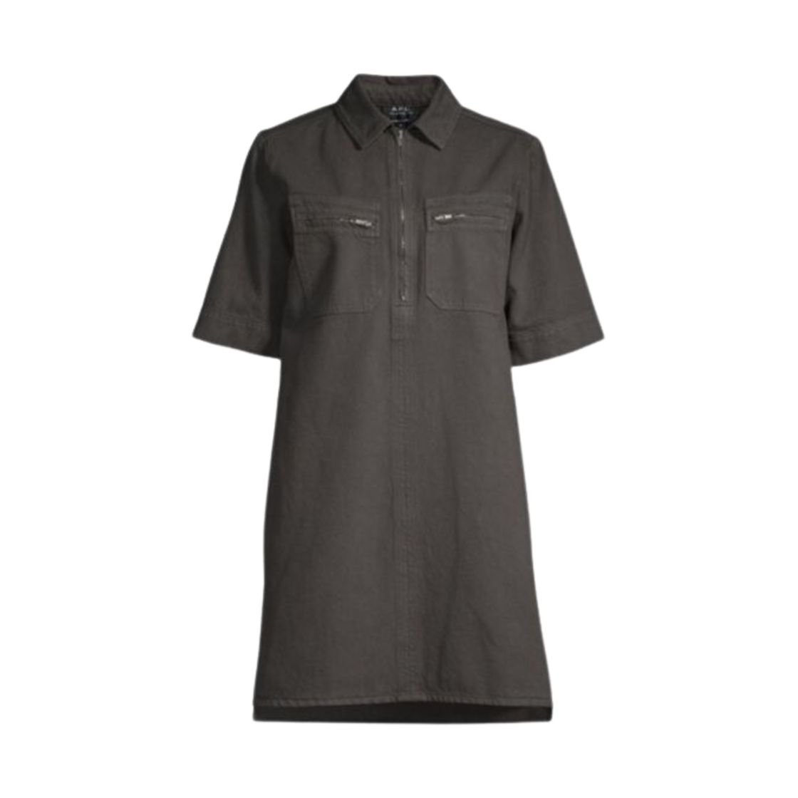 (W) 아페쎄 로사 미니 드레스 앤트러사이트((W) A.P.C. Rosa Mini Dress Anthracite)