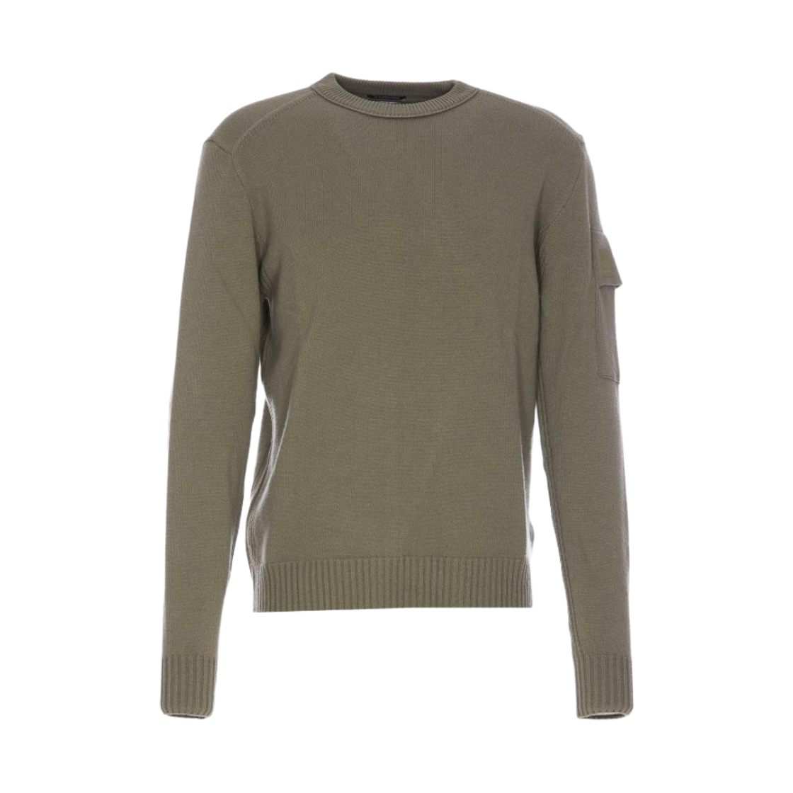 C.P. 컴퍼니 메트로폴리스 시리즈 엑스트라파인 메리노 울 니트 실버 세이지 브라운 - 23FW(C.P. Company Metropolis Series Extrafine Merino Wool Knit Silver Sage Brown - 23FW) - 1