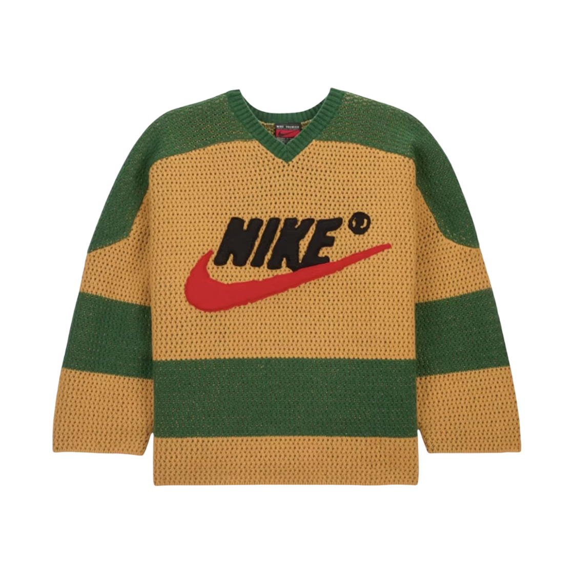 나이키 x CPFM 크로셰 하키 스웨터 처트니(Nike x Cactus Plant Flea Market Crochet Hockey Sweater Chutney)