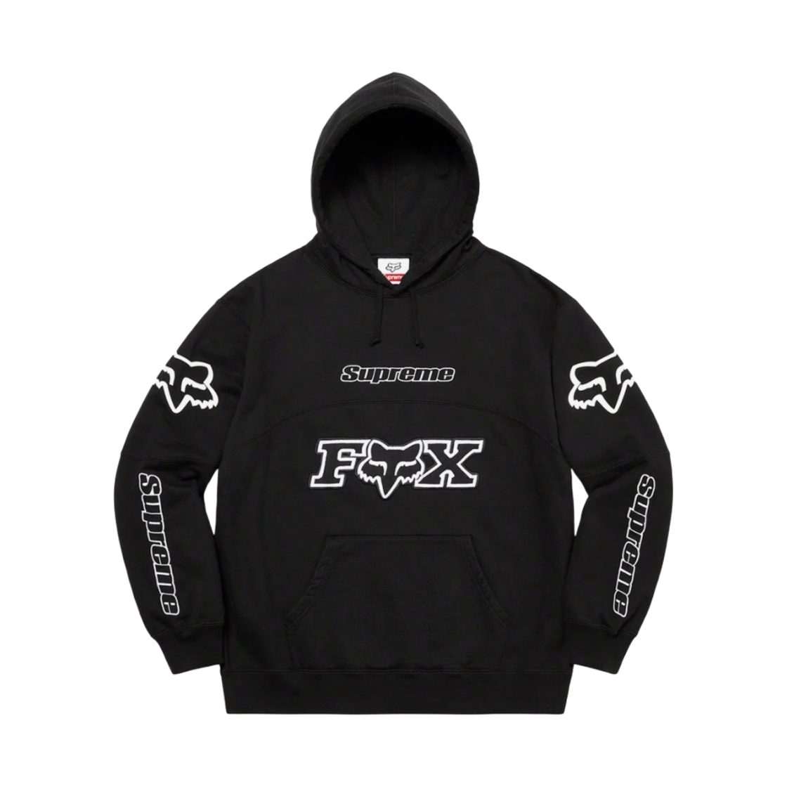 슈프림 x 폭스 레이싱 후드 스웨트셔츠 블랙 - 20FW(Supreme x Fox Racing Hooded Sweatshirt Black - 20FW) - 1