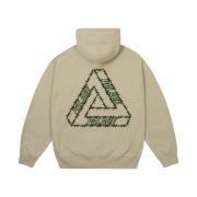 Palace Barbed Tri-Ferg Hood Stoney Grey - 25SS