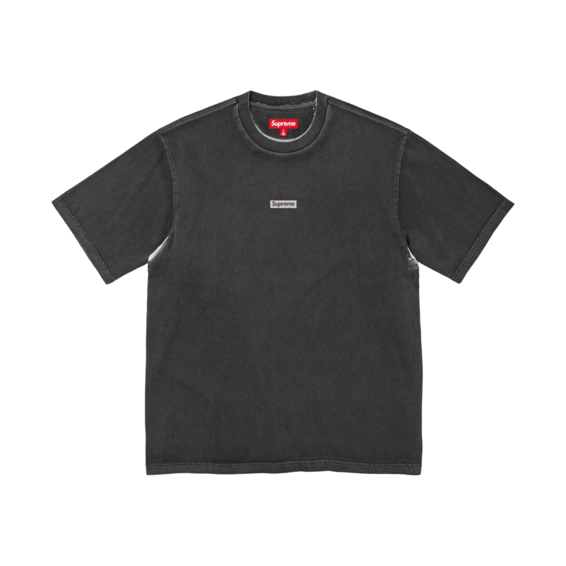 슈프림 오버프린트 스몰 박스 숏슬리브 탑 블랙 - 24SS