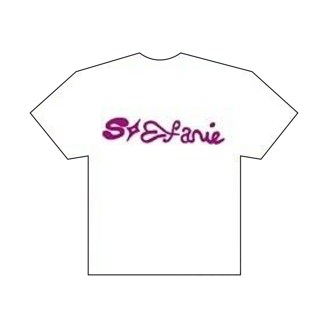바나 스테파니 로고 티셔츠 화이트(BANA Stefanie Logo T-Shirt White)