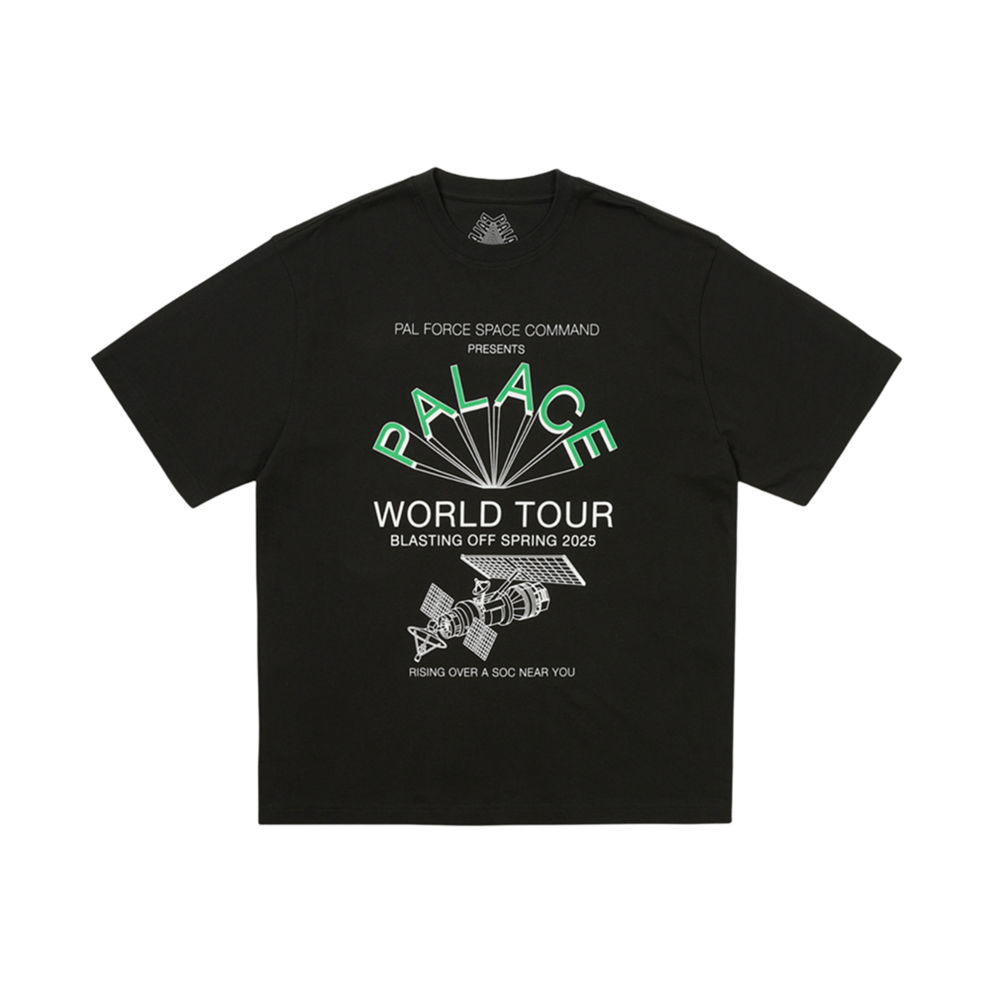 팔라스 월드 투어 티셔츠 블랙 - 25SS(Palace World Tour T-Shirt Black - 25SS) - 2