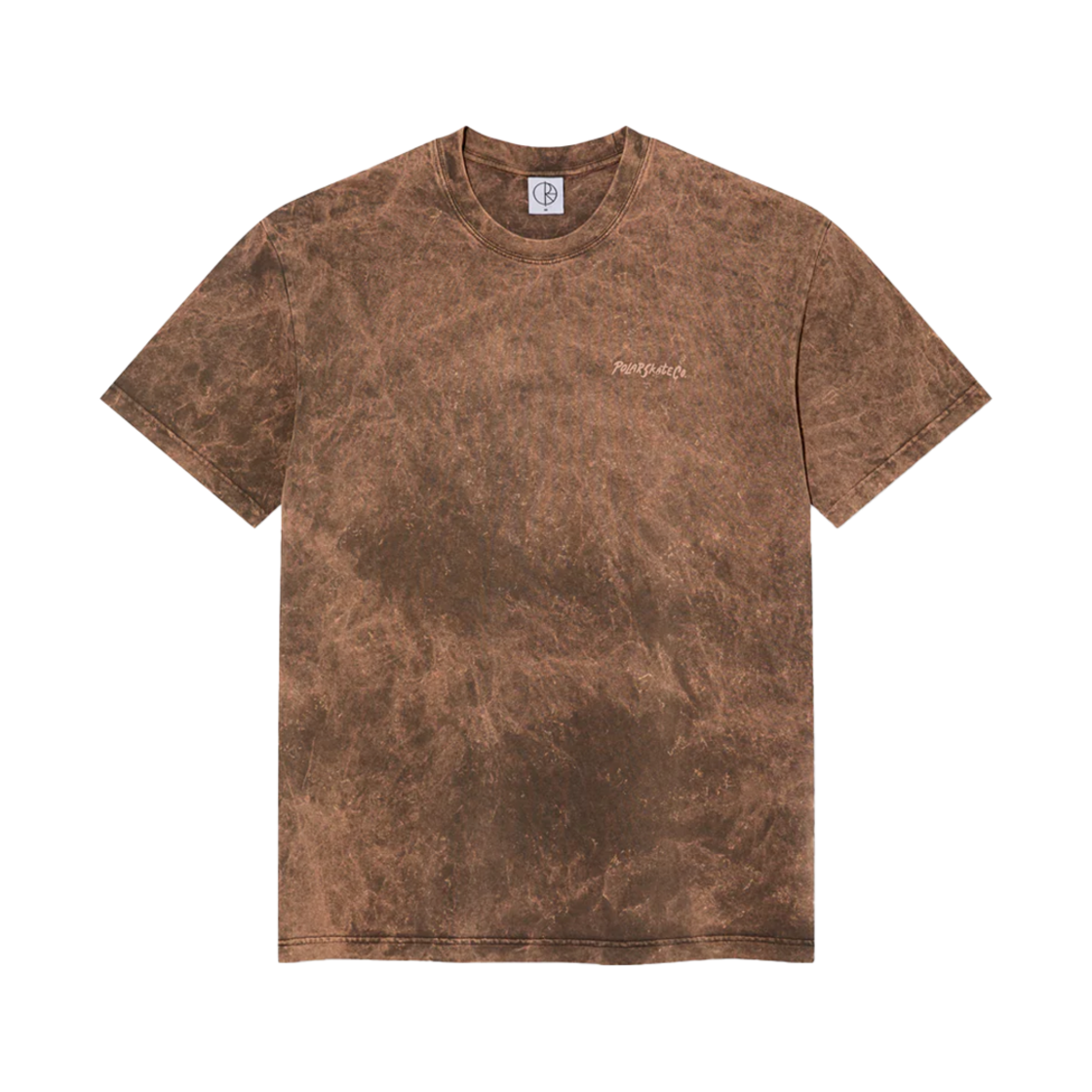 P000BIZR Polar Skate Co. Acid Surf Logo Tee Brown