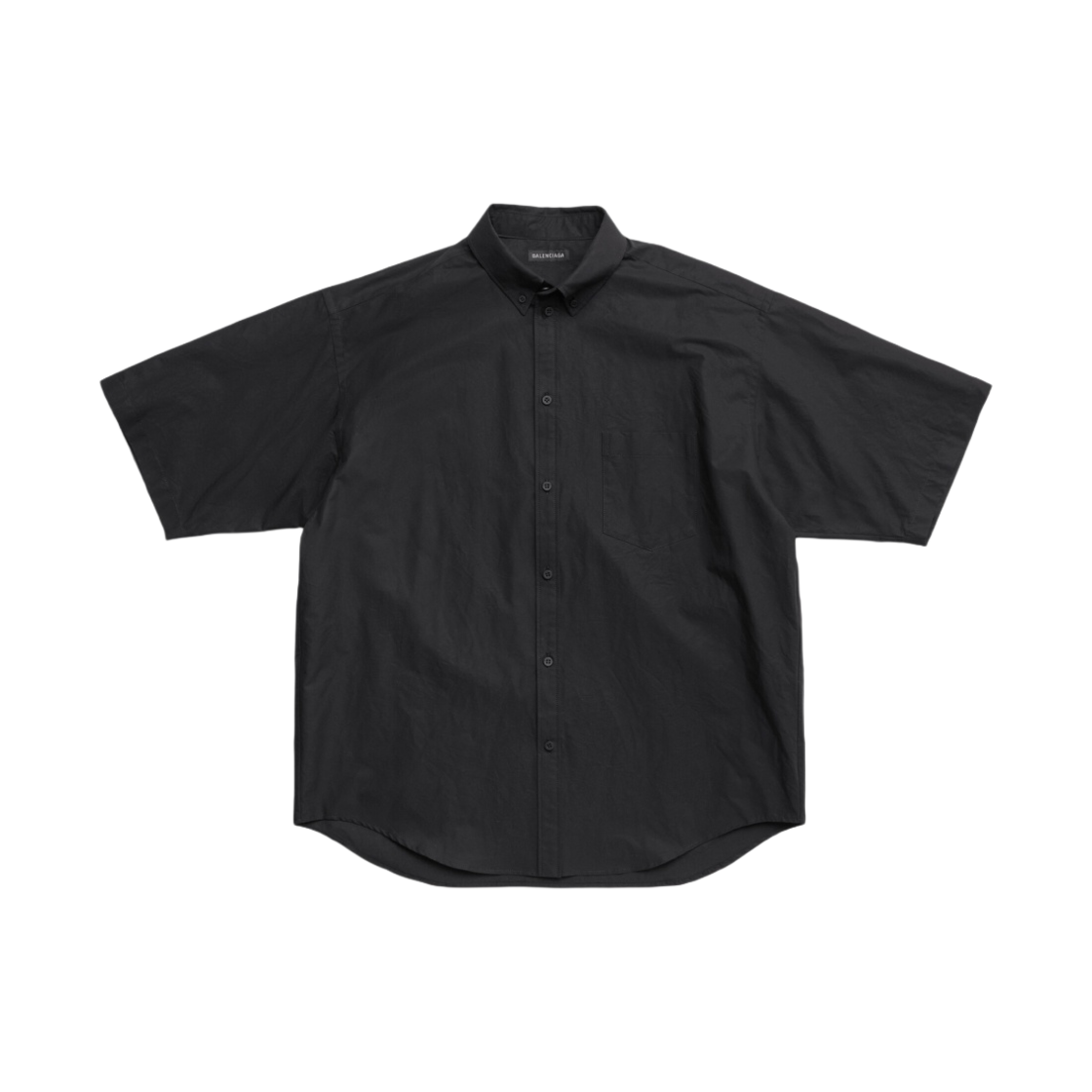 발렌시아가 테이프 타입 라지 핏 숏슬리브 셔츠 블랙(Balenciaga Tape Type Large Fit Short Sleeve Shirt Black) - 2