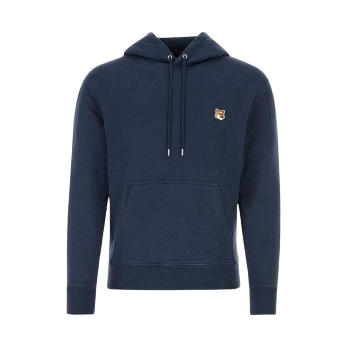 메종 키츠네 폭스 헤드 패치 레귤러 후드 잉크 블루(Maison Kitsune Fox Head Patch Regular Hoodie Ink Blue)