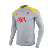 Nike Liverpool FC Strike 3rd Football Drill Top Light Smoke Grey Chrome Yellow (Non Marking Ver.)