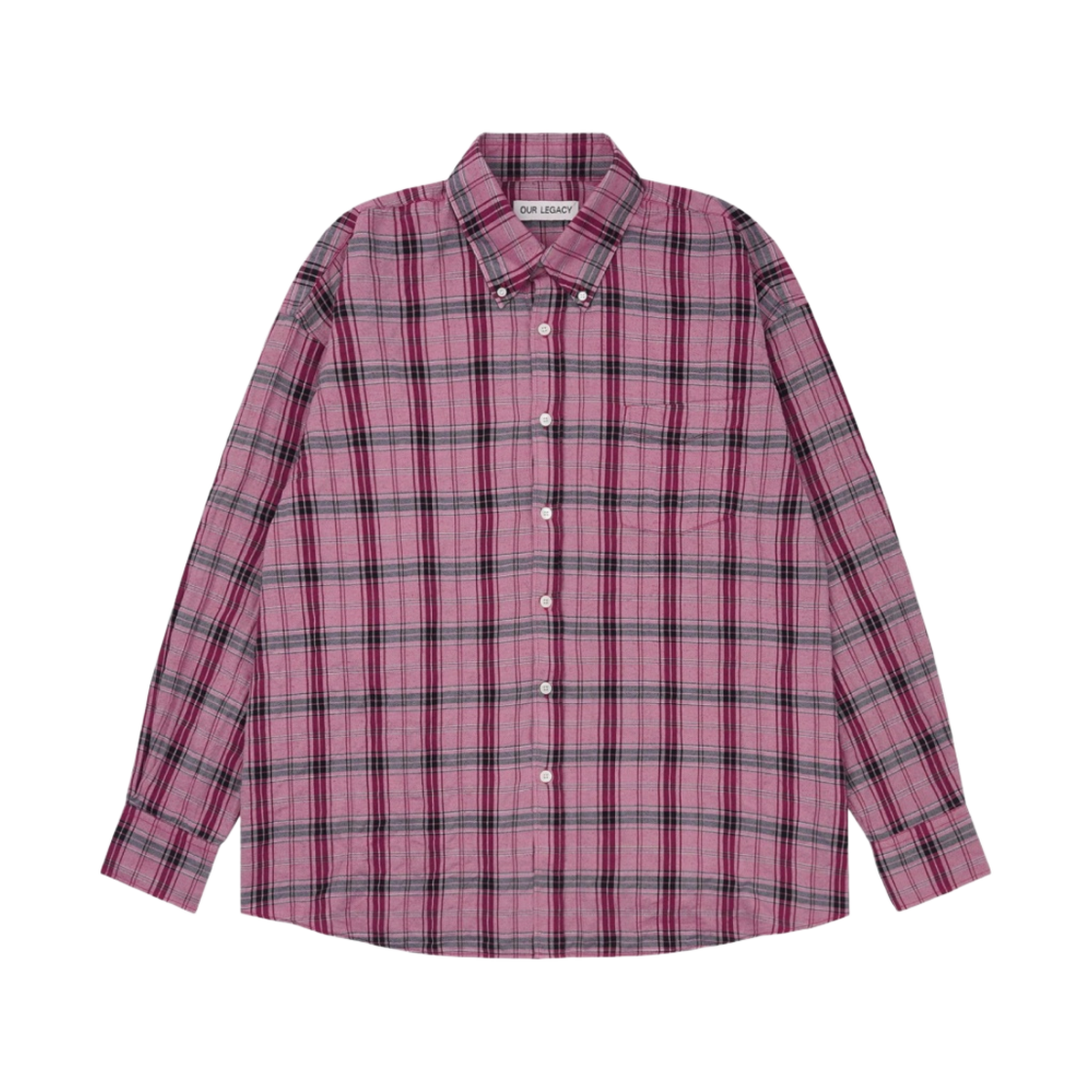 아워레가시 보로우드 BD 셔츠 세리즈 메모리 체크(Our Legacy Borrowed BD Shirt Cerise Memory Check)
