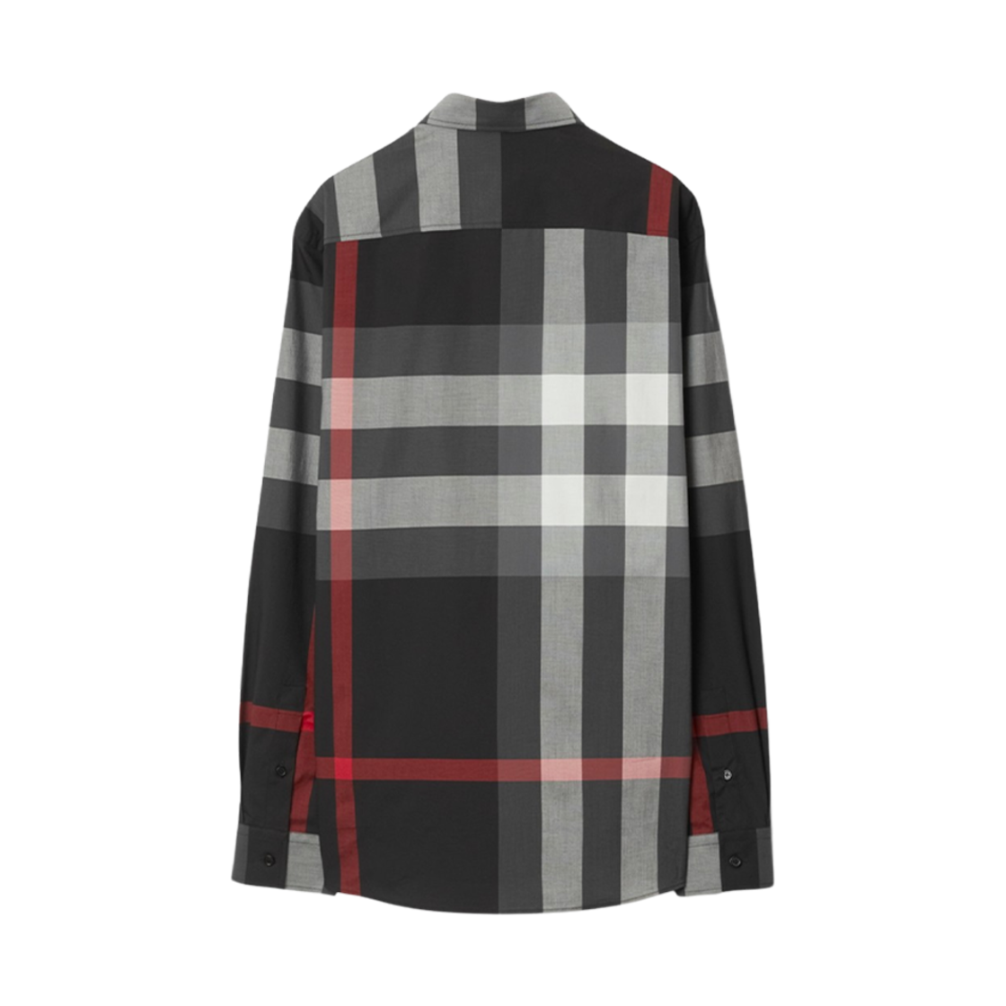 버버리 체크 코튼 셔츠 차콜(Burberry Check Cotton Shirt Charcoal) - 2