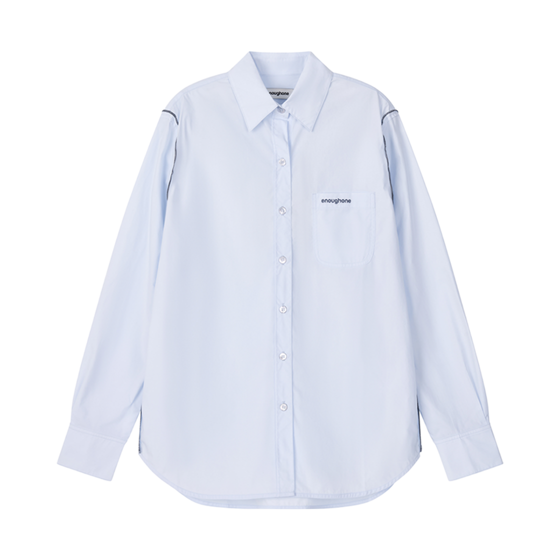 EO2502WSH1SBL EnoughOne Edge Line Shirts Womens Sky Blue