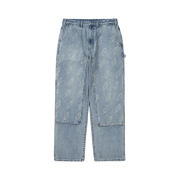 Thisisneverthat x Grateful Dead Lightning Denim Carpenter Pant Washed Blue