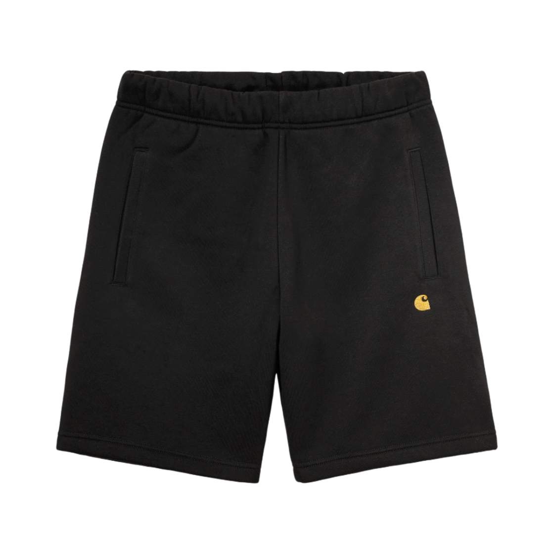 칼하트 WIP 체이스 스웨트쇼츠 블랙 골드(Carhartt WIP Chase Sweatshorts Black Gold) - 1