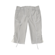 OJOS Strap Trimming Capri Pants Grey