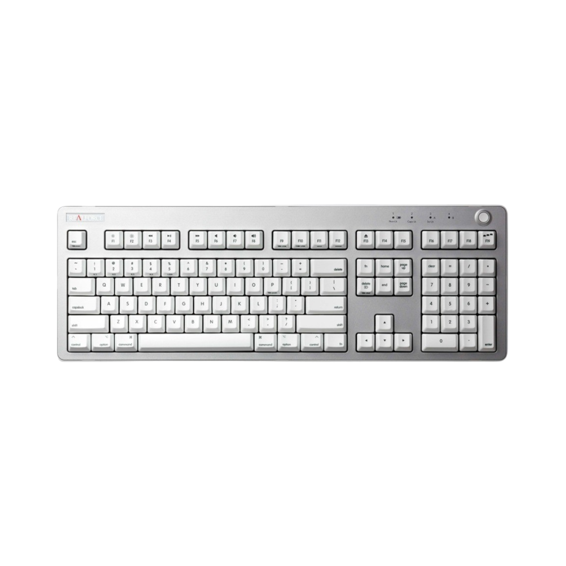 리얼 포스 R3M BT 저소음 영문 APC 45g 키보드 화이트 (국내 정식 발매 제품)(Real Force R3M BT Low Noise English APC 45g Keyboard White (Korean Ver.))