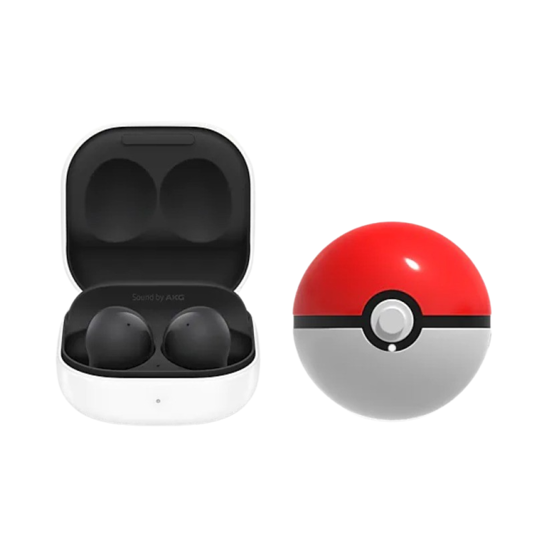 삼성 갤럭시 버즈2 포켓몬 몬스터볼 커버 패키지 그래파이트 (국내 정식 발매 제품)(Samsung Galaxy Buds2 Pokemon Monster Ball Cover Package Graphite (Korean Ver.)) - 1