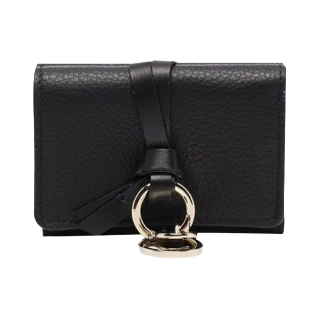 ๋๋ก์ ์ํ๋ฒณ ๋ฏธ๋ ํธ๋ผ์ดํด๋ ์ง๊ฐ ๋ธ๋(Chloe Alphabet Mini Tri-Fold Wallet Black)