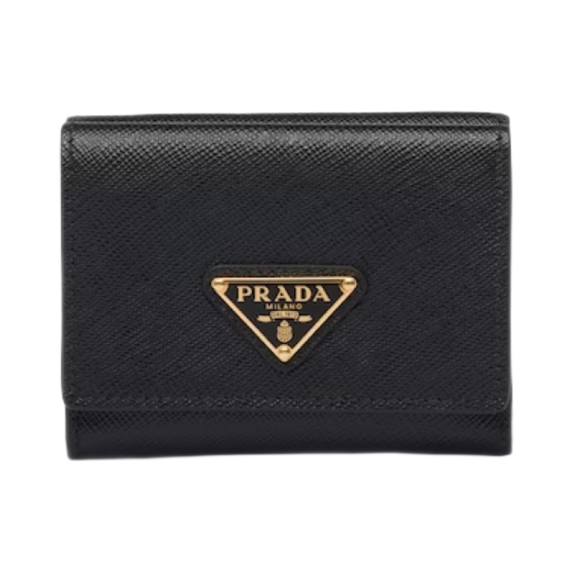 1MH042-QHH-F0002 Prada Small Saffiano Leather Wallet Black