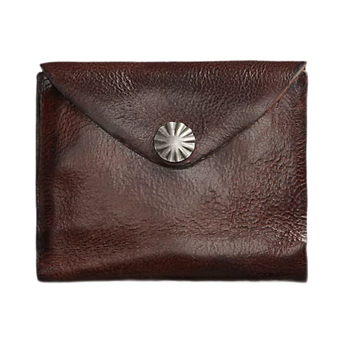 MARRSLG0G220028201 Double RL Concho Leather Wallet Dark Brown