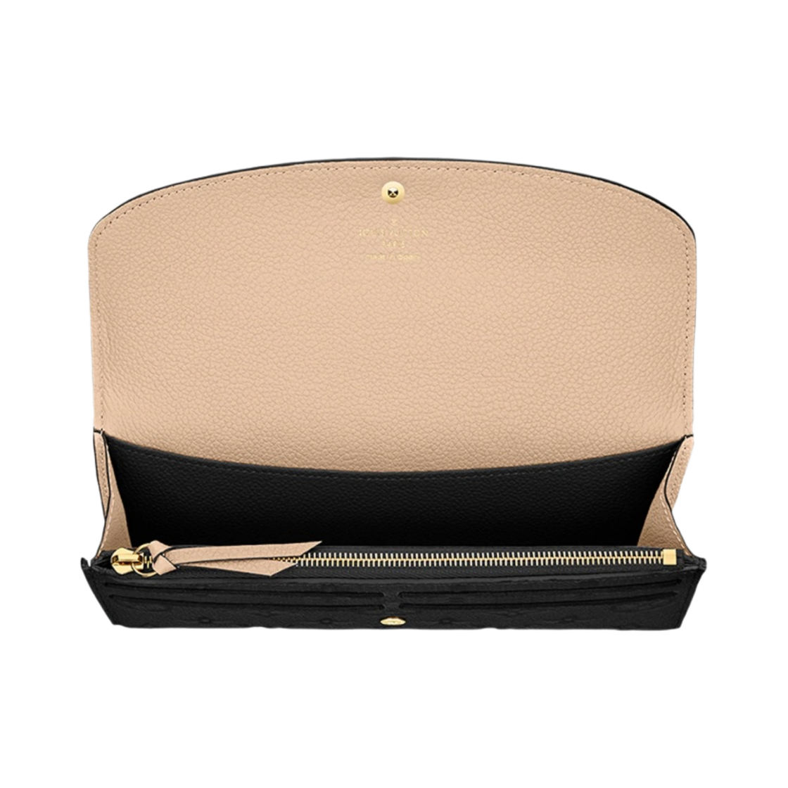 M62369 Louis Vuitton Emilie Wallet Monogram Empreinte Black - #3