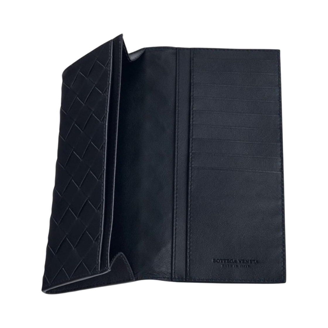 보테가 베네타 카프스킨 장지갑 미드나잇 블루(Bottega Veneta Calfskin Long Wallet Midnight Blue) - 2