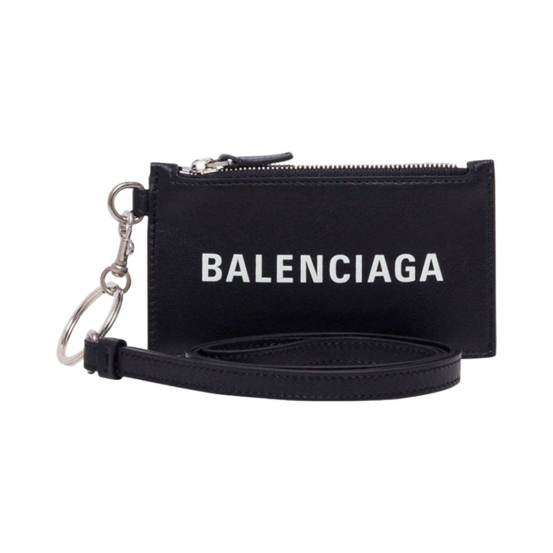 발렌시아가 캐쉬 키링 카드 케이스 블랙 - 21FW
