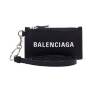 Balenciaga Cash Keyring Card Case Black - 21FW
