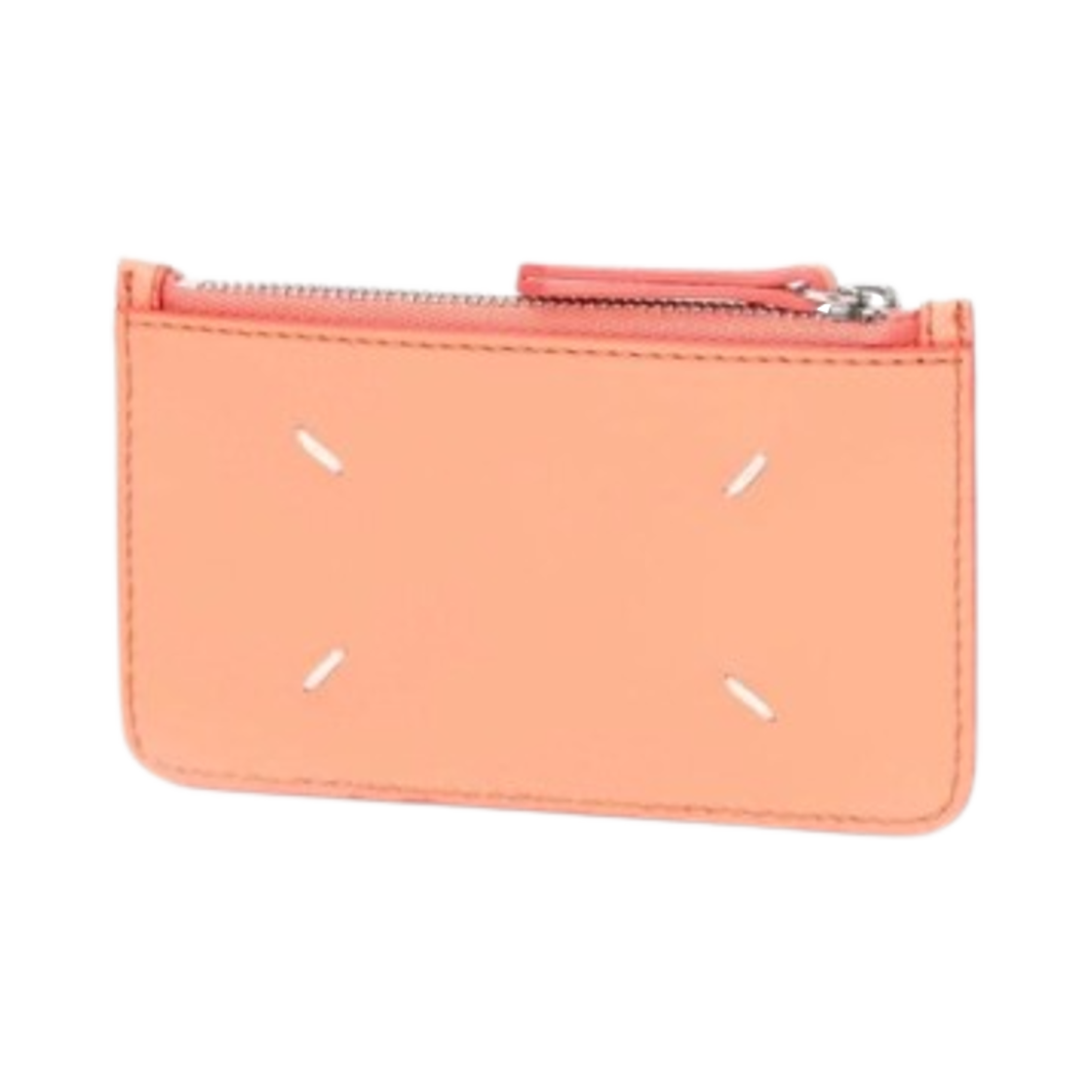 SA1VX0008P4745T4176 Maison Margiela Bovine Leather Zipped Card Holder Micro Melon