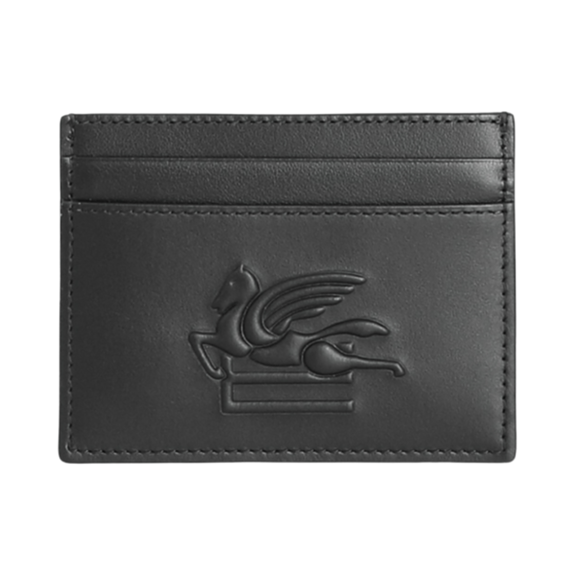 1H7692201001 Etro Pegaso Card Holder Black