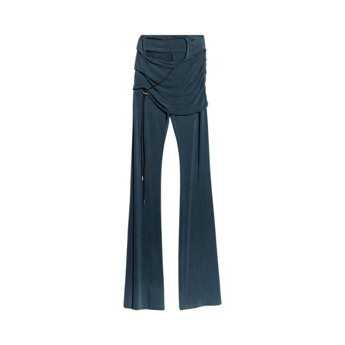 (W) 자크뮈스 르 판탈론 에스펠로 드레이프 스커트 팬츠 네이비((W) Jacquemus Le Pantalon Espelho Draped Skirt Pants Navy) - 1