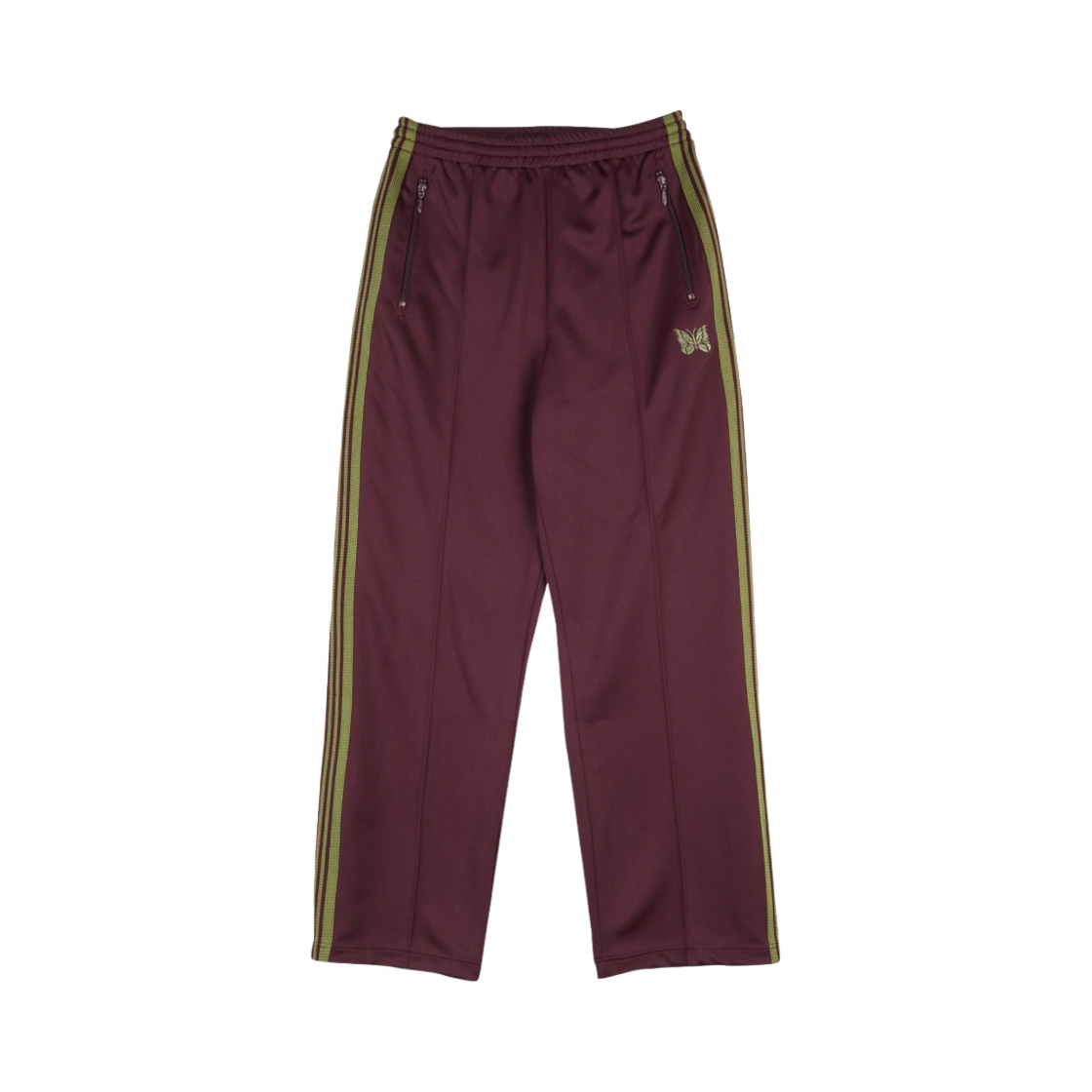 니들스 스트레이트 트랙 팬츠 폴리 스무스 마룬