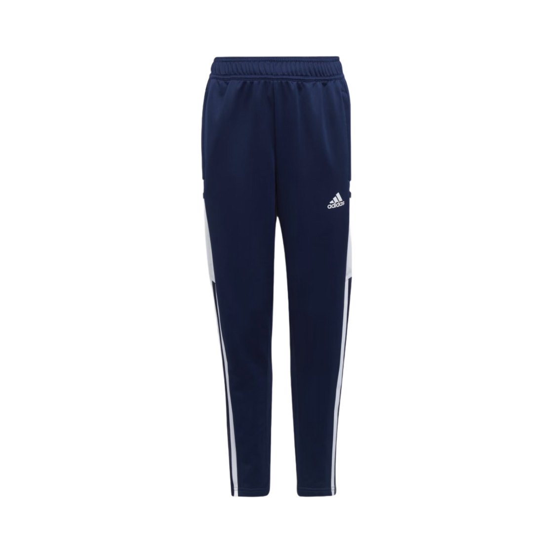 H21263 (Kids) Adidas Condivo 22 Training Tracksuit Bottoms Team Navy Blue 2 White - US Sizing