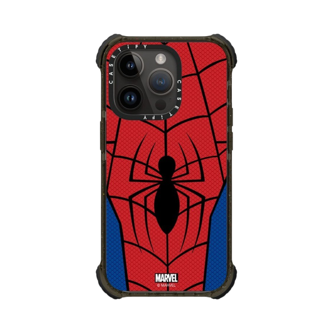 케이스티파이 x 마블 아이폰 스파이더맨 수트 울트라 임팩트 범퍼 케이스 클리어 블랙(Casetify x Marvel iPhone Spider-Man Suit Ultra Impact Bumper Case Clear Black) - 3