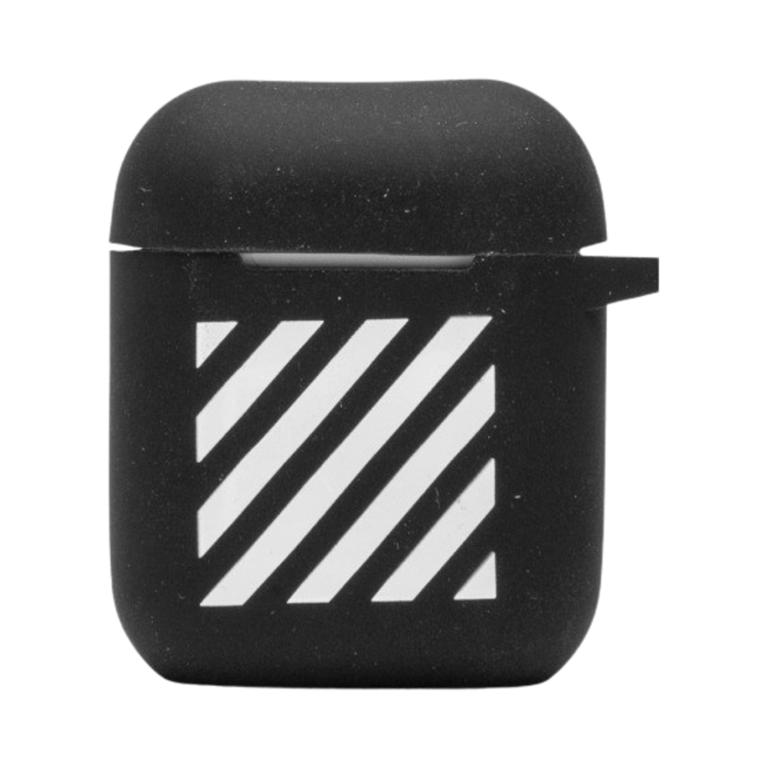 오프화이트 다이애그 실리콘 에어팟 케이스 블랙(Off-White Diag Silicon AirPods Case Black)