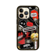 Casetify x Darkr8m Studio Sticker Impact iPhone Case Double Black